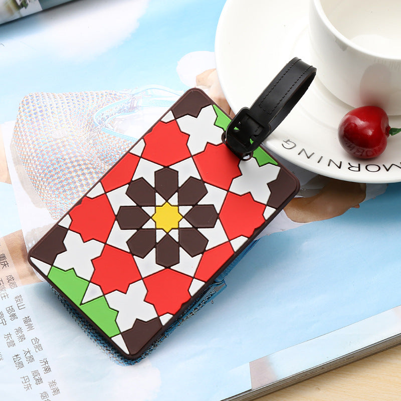 Unisex Vibrantly Patterned Travel Luggage Tag Kalsten