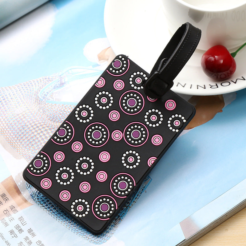 Unisex Vibrantly Patterned Travel Luggage Tag Kalsten