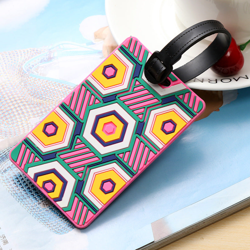 Unisex Vibrantly Patterned Travel Luggage Tag Kalsten