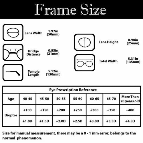 Foldable Reading Glasses with Case