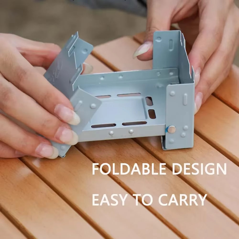 Ultra-Lightweight Folding Ironwood Pocket Size Burner | Kalsten