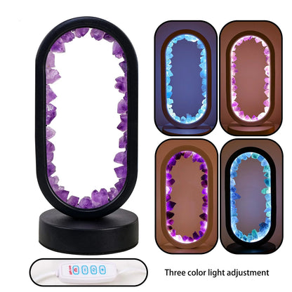 Skanto | CrystalGlow – Handmade Amethyst Atmosphere Lamp for Relaxation and Peace