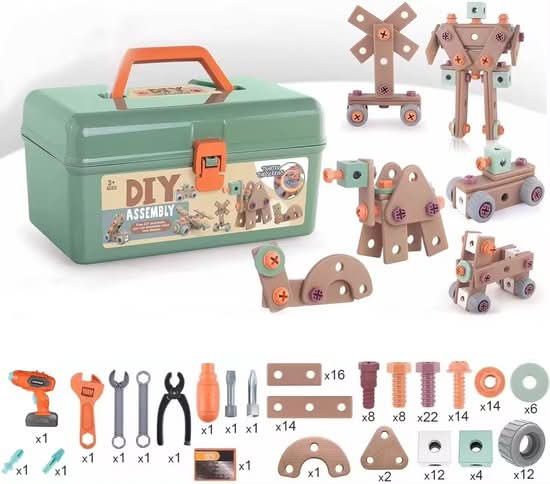 Skanto | 100-Piece Tool Set for Creative Kids Ages 3+