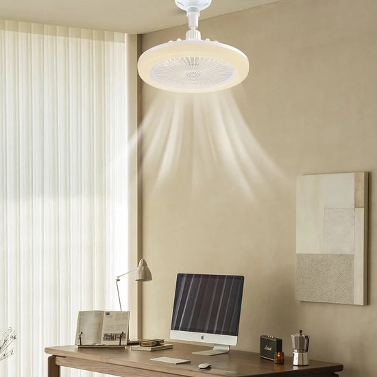 Stylish Ceiling Fan - Screws into Any Light Socket | Kalsten