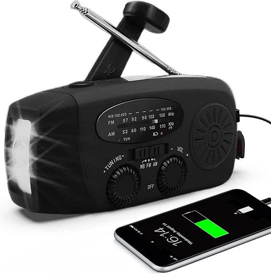 NoodRadio PowerSafe Mini – Compact emergency radio with flashlight and power bank | Kalsten