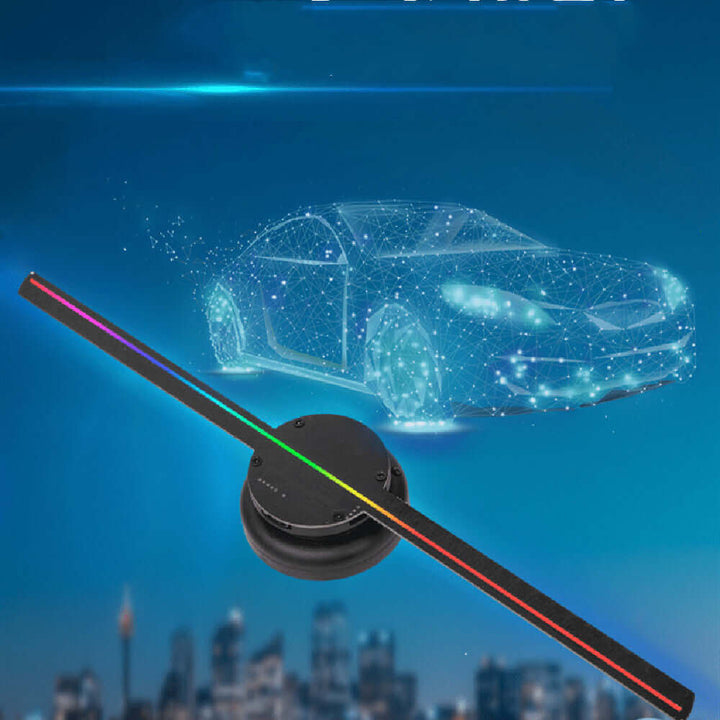 Led Luminous Sign Light Holographic Projector Diy Fan Screen Video Picture 3d Holographic Light Holiday Decoration | Kalsten