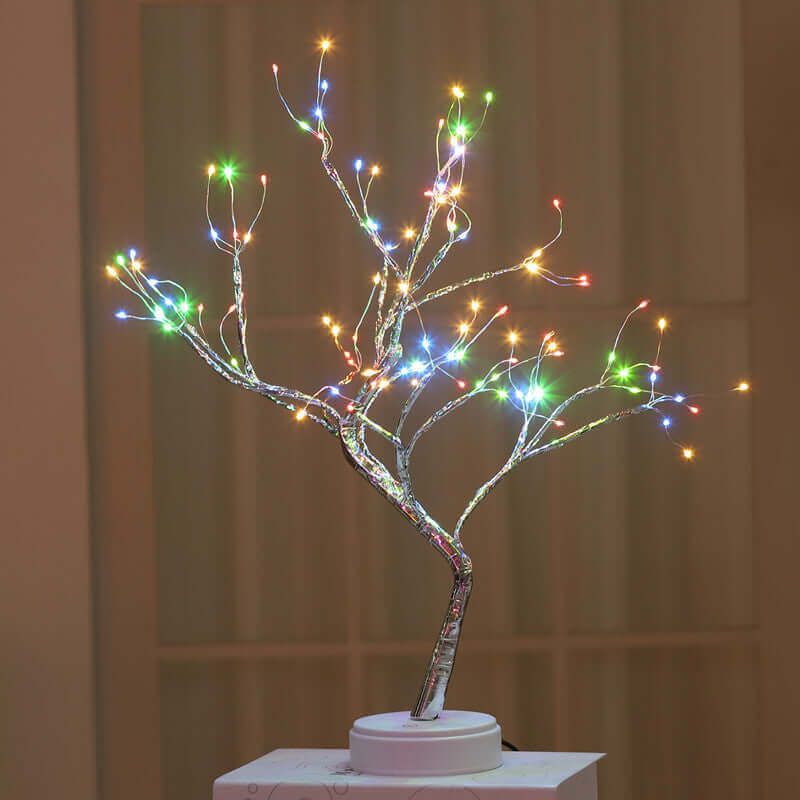 LED USB Fire Tree Light Copper Wire Table Lamps Night Light | Kalsten