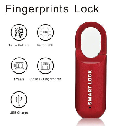 Skanto | FingerScan Lock – Smart Fingerprint Padlock without Keys or Codes