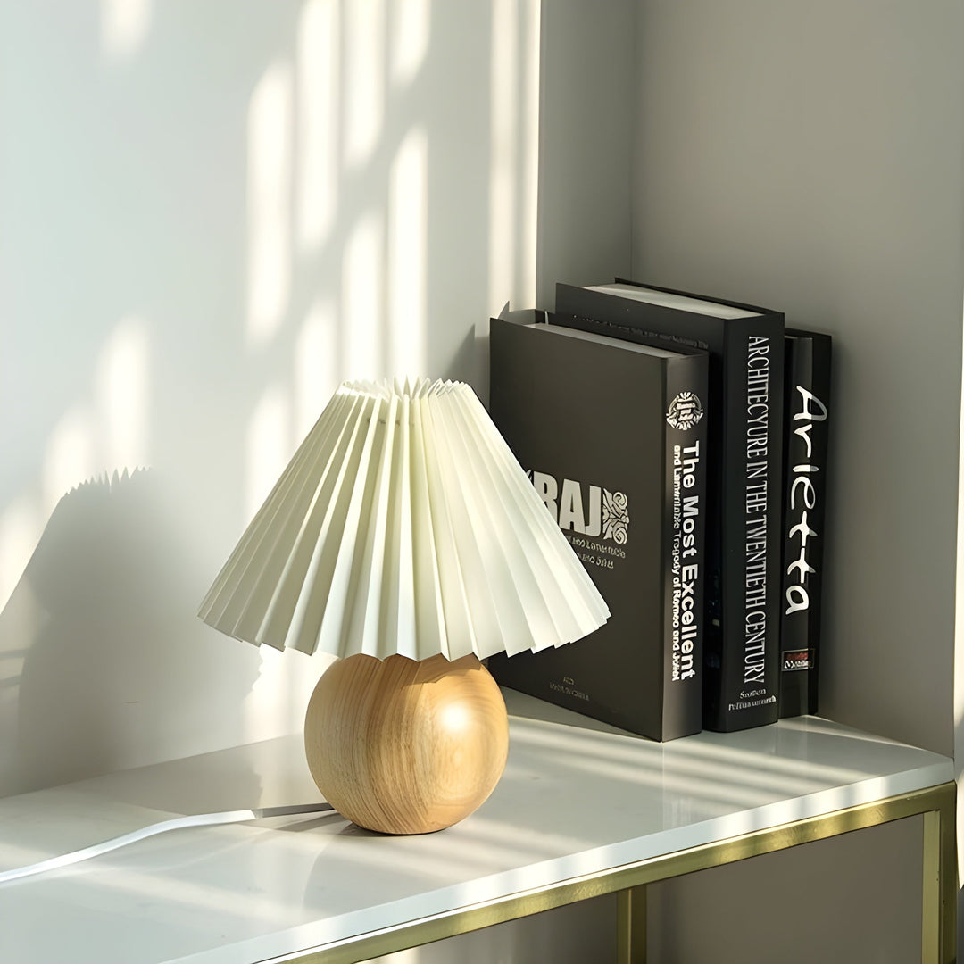 LumiPleat Lamp – Vintage Pleated Table Lamp | Kalsten