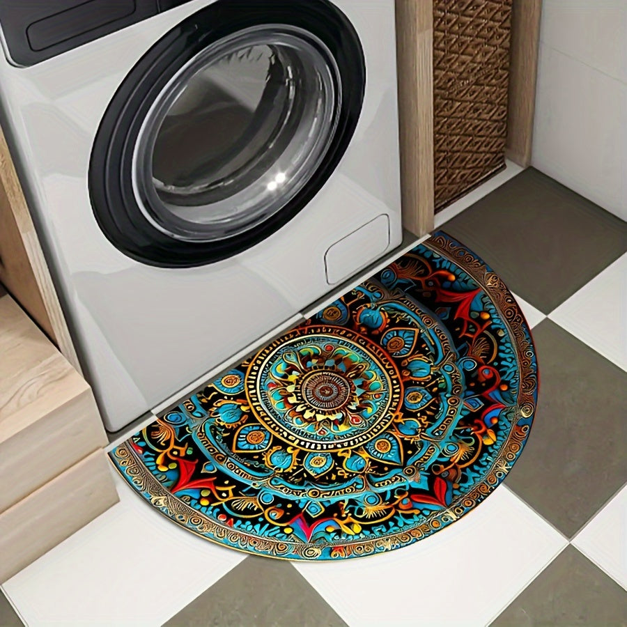 Half Moon Mandala Door Mat Kalsten