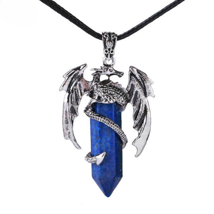 Kalsten | Bohemian Style Natural Mystic Gemstone Dragon Necklace