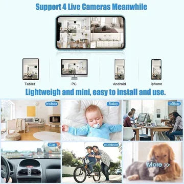 Kalsten | WatchPoint Mini – Wireless 1080p Camera with Night Vision and Magnetic Mount