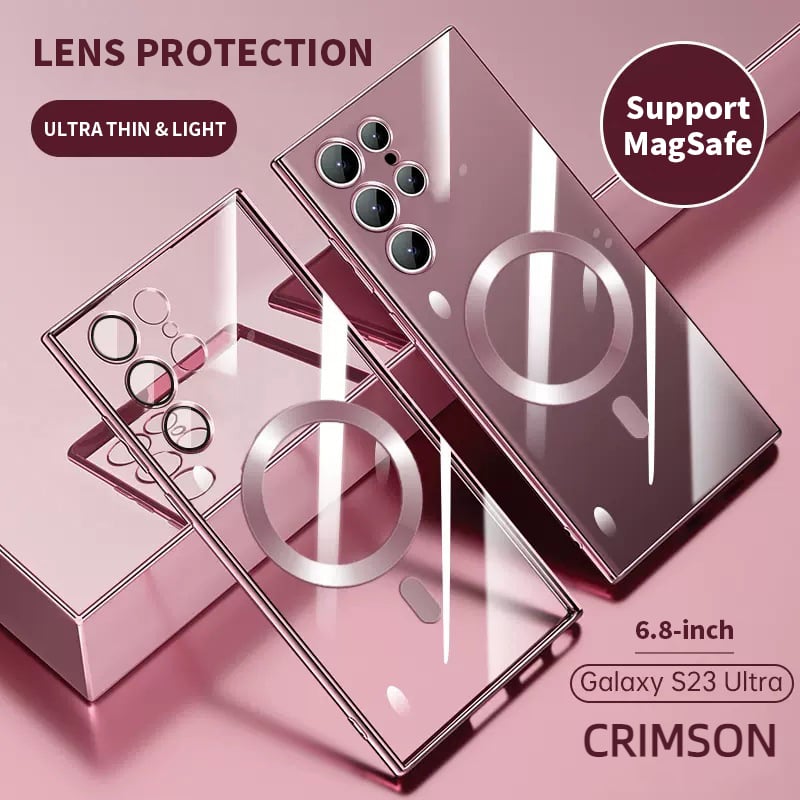Kalsten | Transparent Luxury Coating Magnetic Cover for Samsung