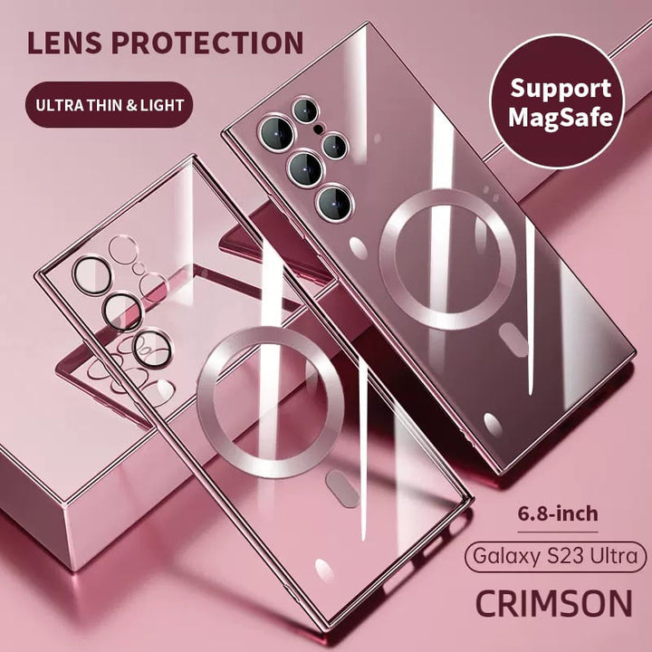 Kalsten | Transparent Luxury Coating Magnetic Cover for Samsung