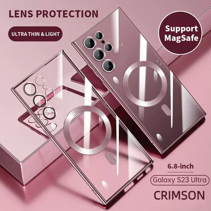 Skanto | Transparent Luxury Magnetic Case for Samsung