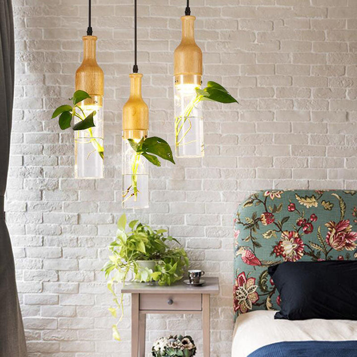 Wooden Modern LED Plant Pendant Lights | Kalsten