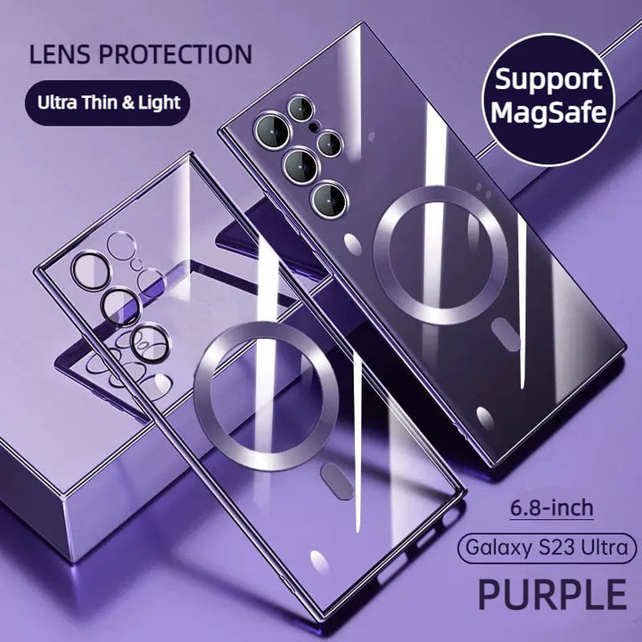 Kalsten | Transparent Luxury Coating Magnetic Cover for Samsung