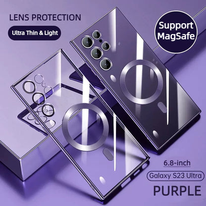 Skanto | Transparent Luxury Magnetic Case for Samsung