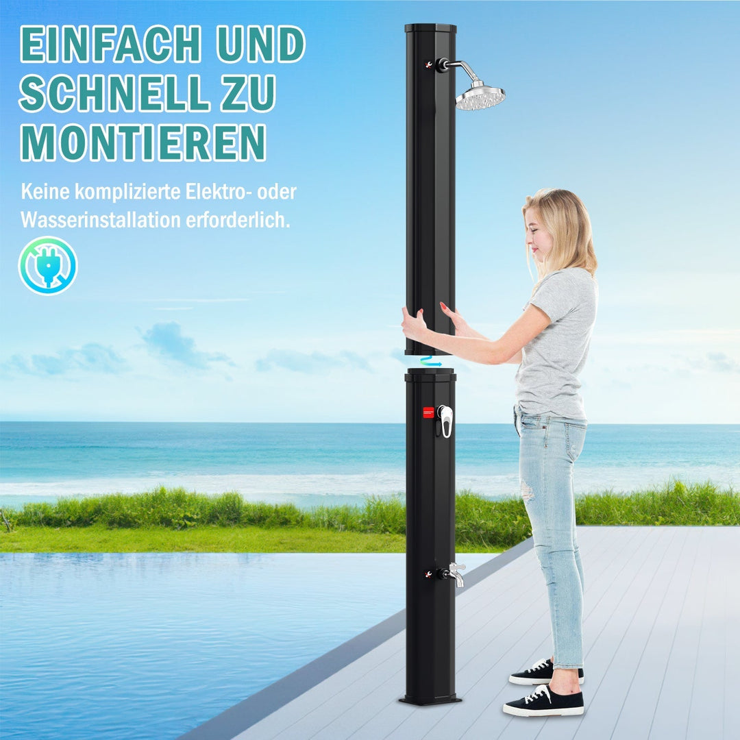 Solar shower 35L garden shower incl. protective cover | Kalsten