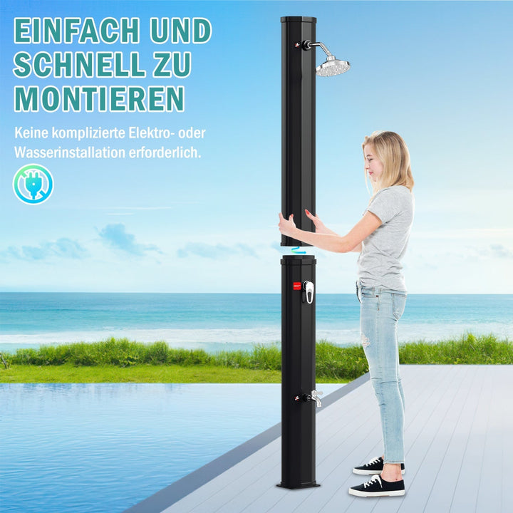 Solar shower 35L garden shower incl. protective cover | Kalsten