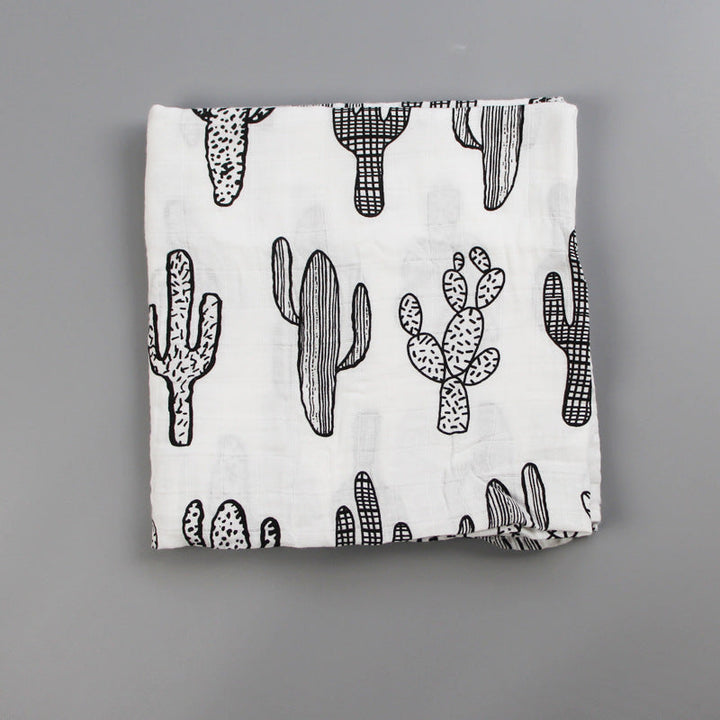 Cute Patterned Muslin Swaddle Blanket kalsten