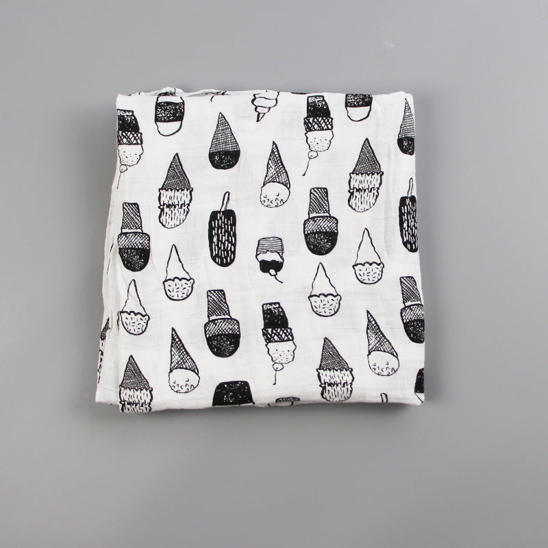 Cute Patterned Muslin Swaddle Blanket kalsten