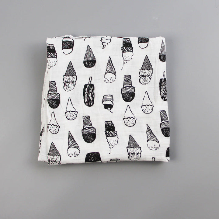 Cute Patterned Muslin Swaddle Blanket kalsten