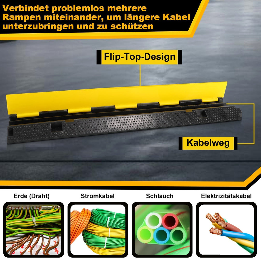 Cable bridge rubber cable protection mat 3 pieces | Kalsten
