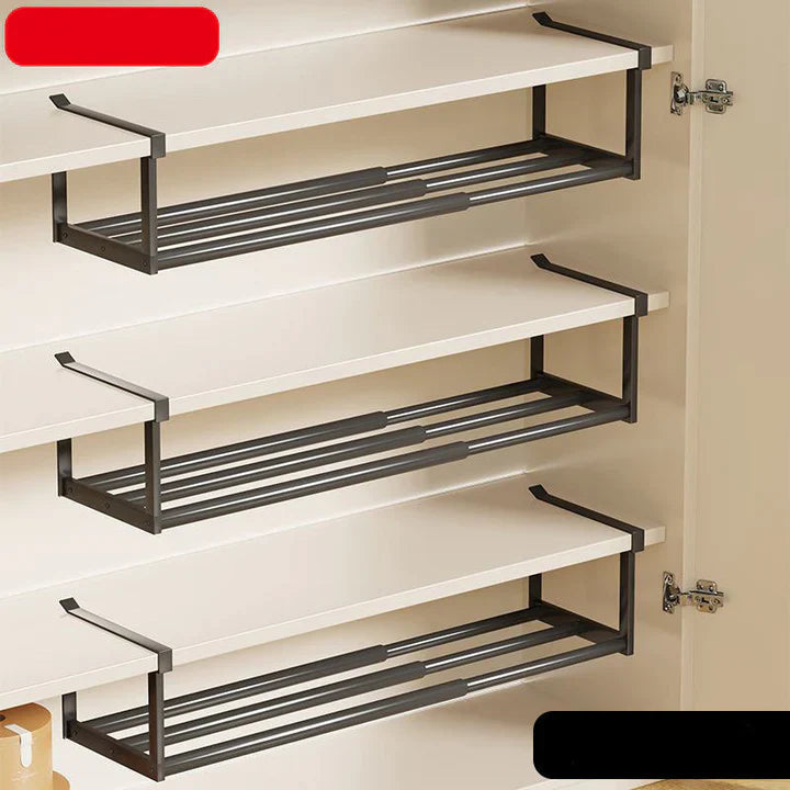 Under-shelf storage without drilling – adjustable 30–50 cm | Kalsten