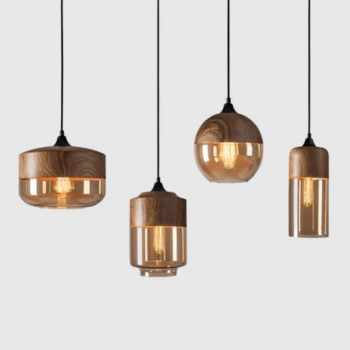 Stylish Scandinavian Wooden Ceiling Lamp - NordLuna | Kalsten