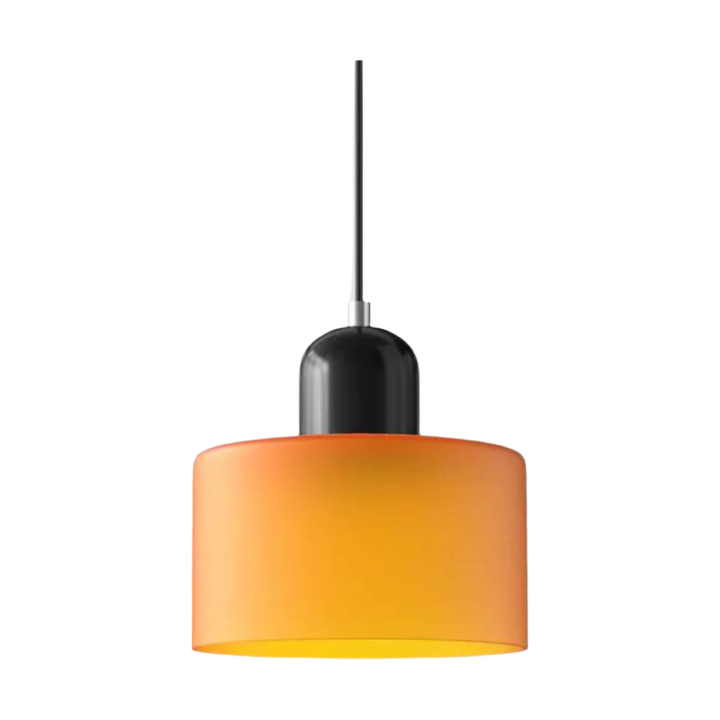 Glass pendant light – Elegant cylindrical pendant light for cozy living spaces | Kalsten