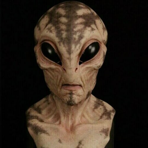 Skanto | Realistic Alien Mask – Latex and Silicone Halloween Mask for Cosplay and Parties