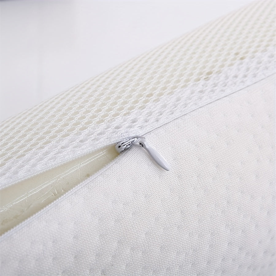 1pc Ergonomic Memory Foam Pillow with Breathable Mesh and Cooling Gel Core - Supports Neck and Back for Comfortable Sleep | Kalsten