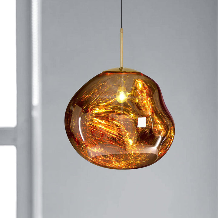 Modern Glass Ceiling Lamp - LunaLux | Kalsten