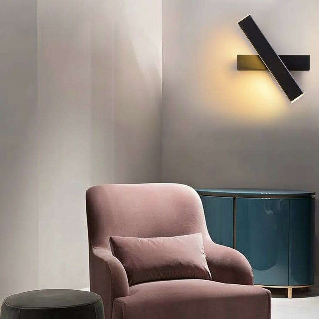 Nordic 360° Rotatable LED Wall Sconce – Minimalist Aluminum Bedside Reading Light | Kalsten
