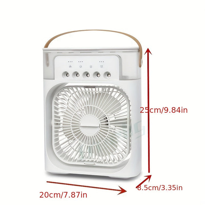 5A 2V Portable 600ml Spray Cooler Fan Desk USB Rechargeable Perfume Humidifier Air Conditioning A/C Cooling Fan 3 Wind Speeds | Kalsten