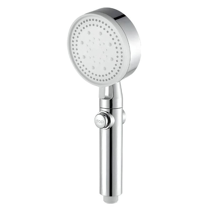 Kalsten | 5-Mode Shower Head for Low Pressure | Stop Button for Easy Water Control