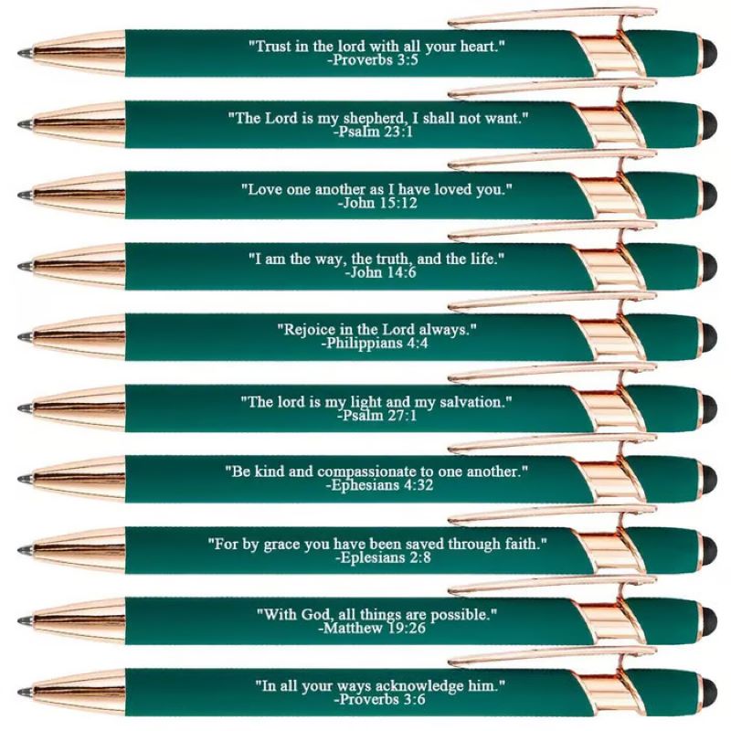 Kalsten | ️Premium Comfort Bible Verse Pens – 10 pcs