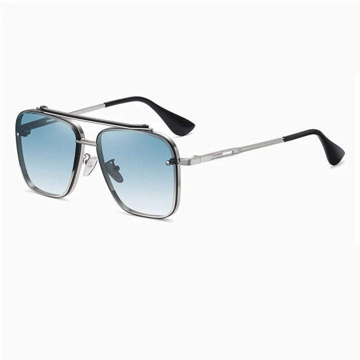 Kalsten | Men’s Gradient Lens Sunglasses with Large Metal Frame