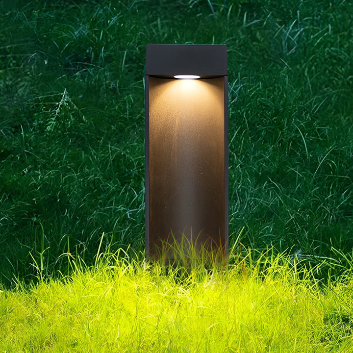 Square 5W LED Waterproof Black Modern Outdoor Lawn Light Path Lights | Kalsten