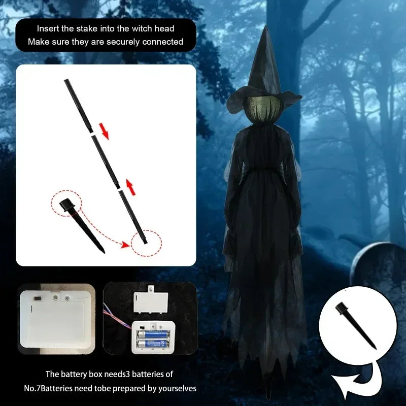Kalsten | Glowing Hand-Holding Halloween Witch Decor