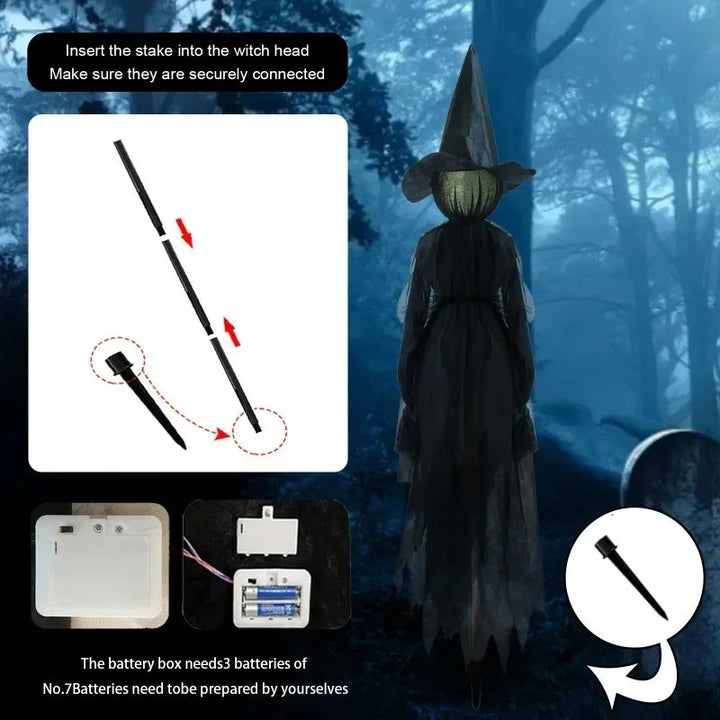 Kalsten | Glowing Hand-Holding Halloween Witch Decor