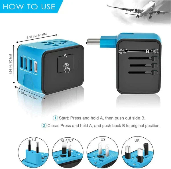 Kalsten | All-in-one Universal Travel Power Adapter