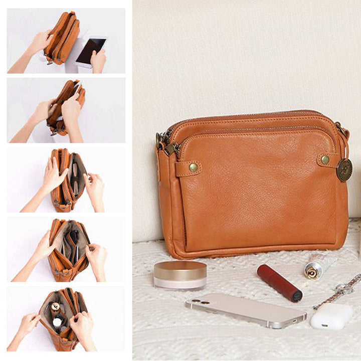 Kalsten | Three-Layer-Leather-Crossbody-Shoulder- & Clutch-Bag