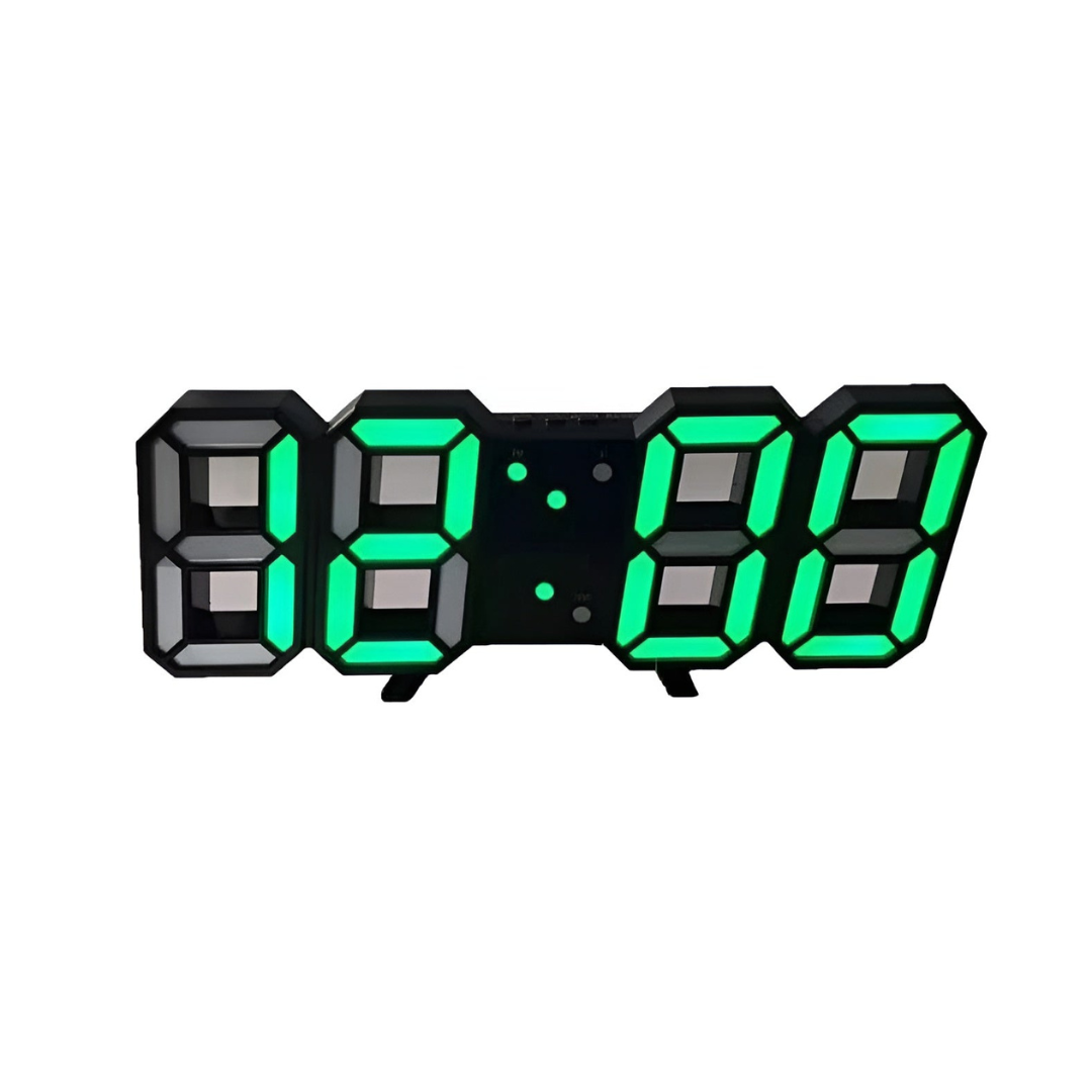 Kalsten | Modern 3D LED Wall Clock – Digital Eye‑Catching Display