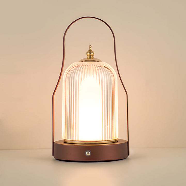 Touch Rechargeable LED Brass Portable Cordless Lantern Table Lamp | Kalsten