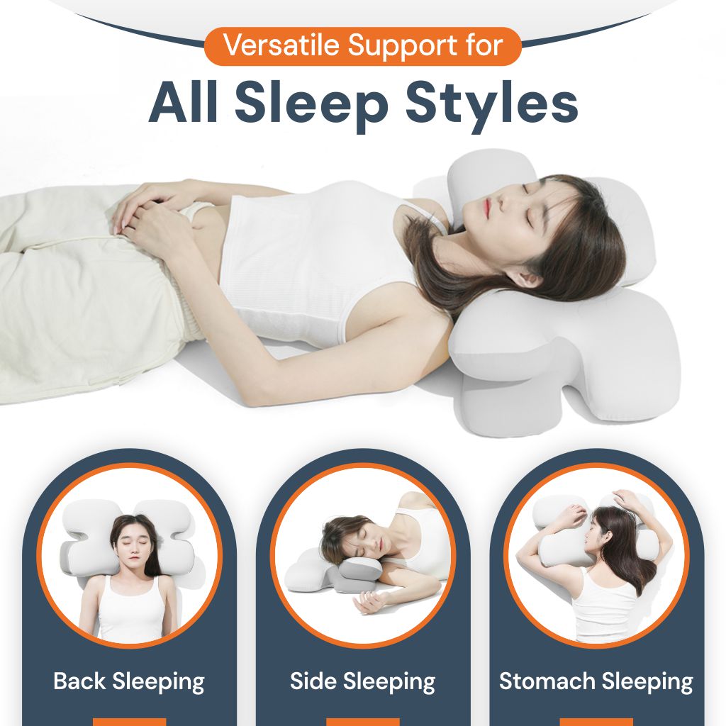 Skanto | Ergonomic Cervical Pillow | Memory Foam, Neck Support & Ideal for Peaceful Sleep