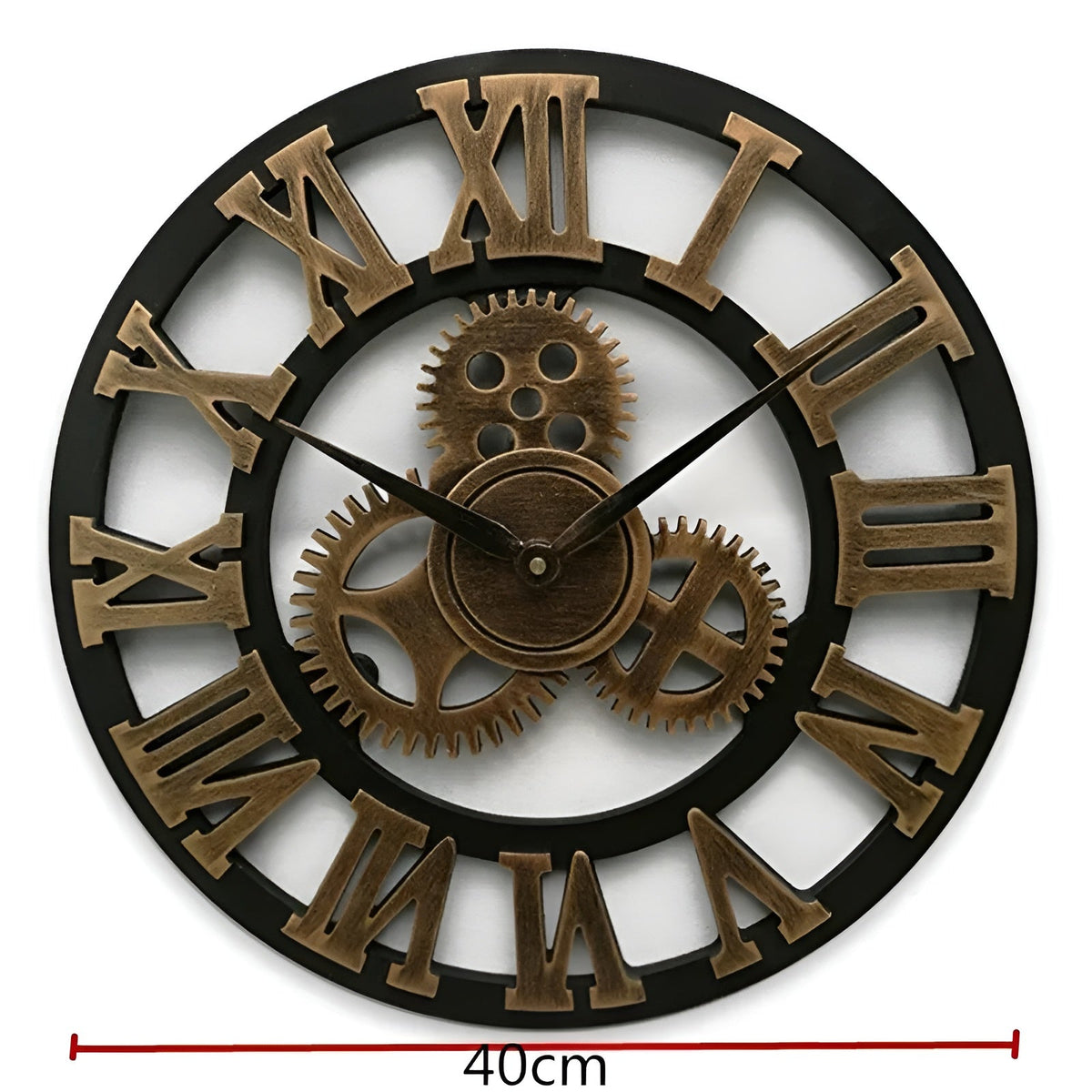 Wall clock in gear design – Industrial design for stylish wall decoration | Karnz