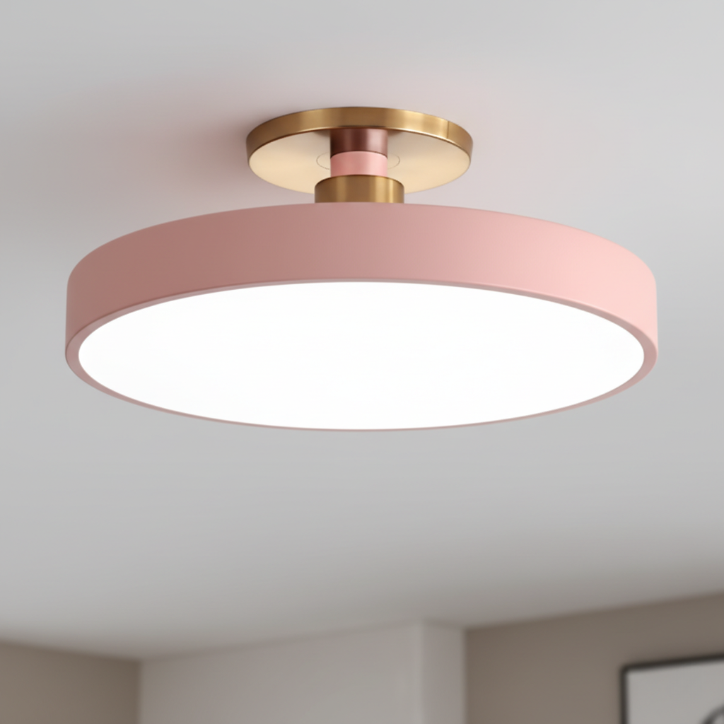 Datum Two-Tone Dimmable LED Flush Mount