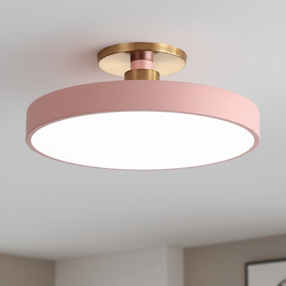 Datum Two-Tone Dimmable LED Flush Mount